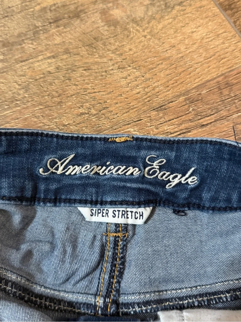 American Eagle Outfitters Blue Distressed Denim Cutoff Shorts